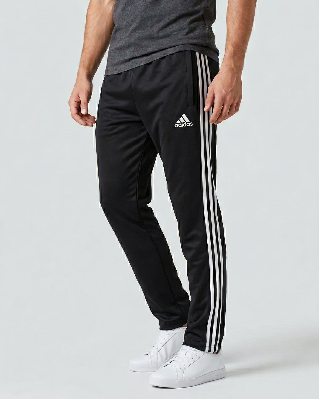 Black Double Stripe Trouser