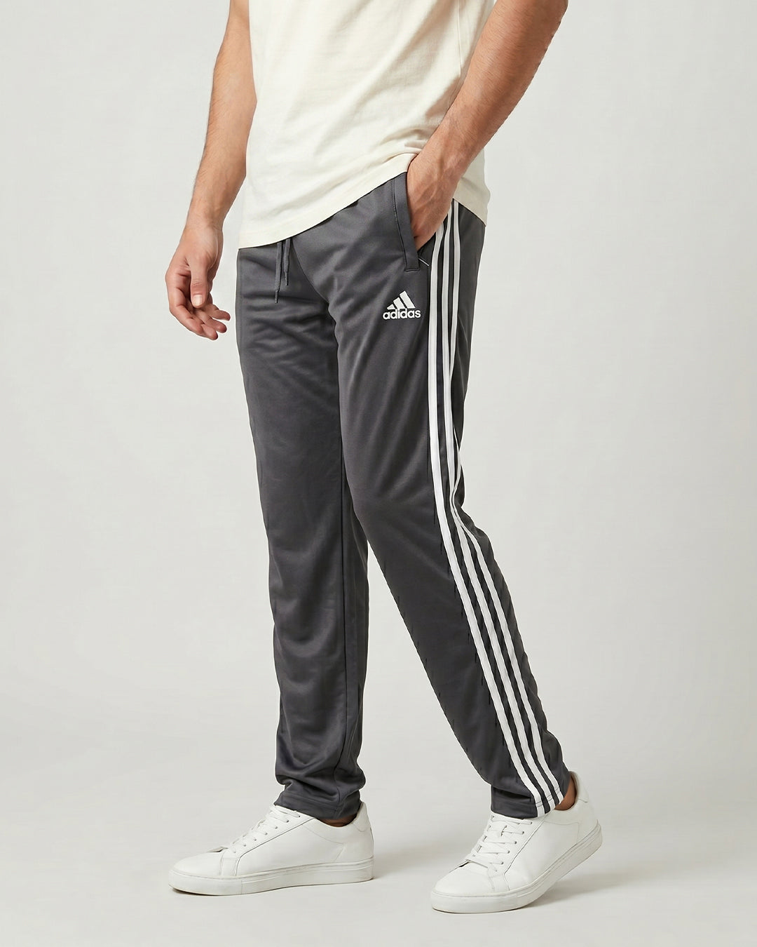 Grey Side Stripe Trouser