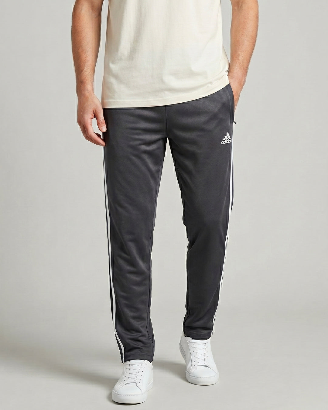 Grey Side Stripe Trouser