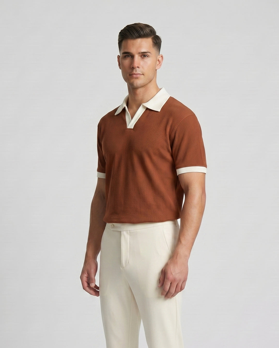 Rust Brown Polo T-Shirt