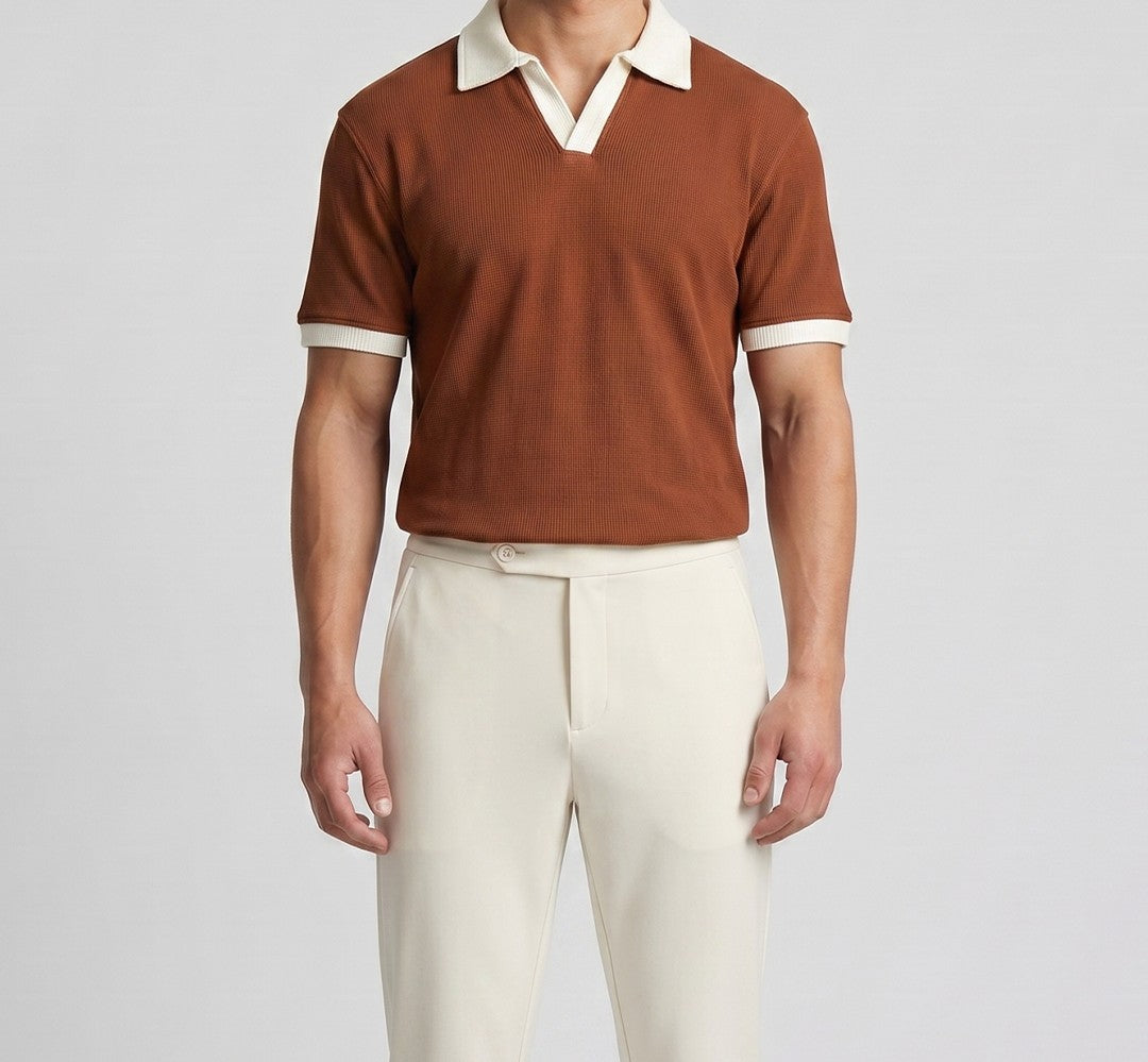 Rust Brown Polo T-Shirt