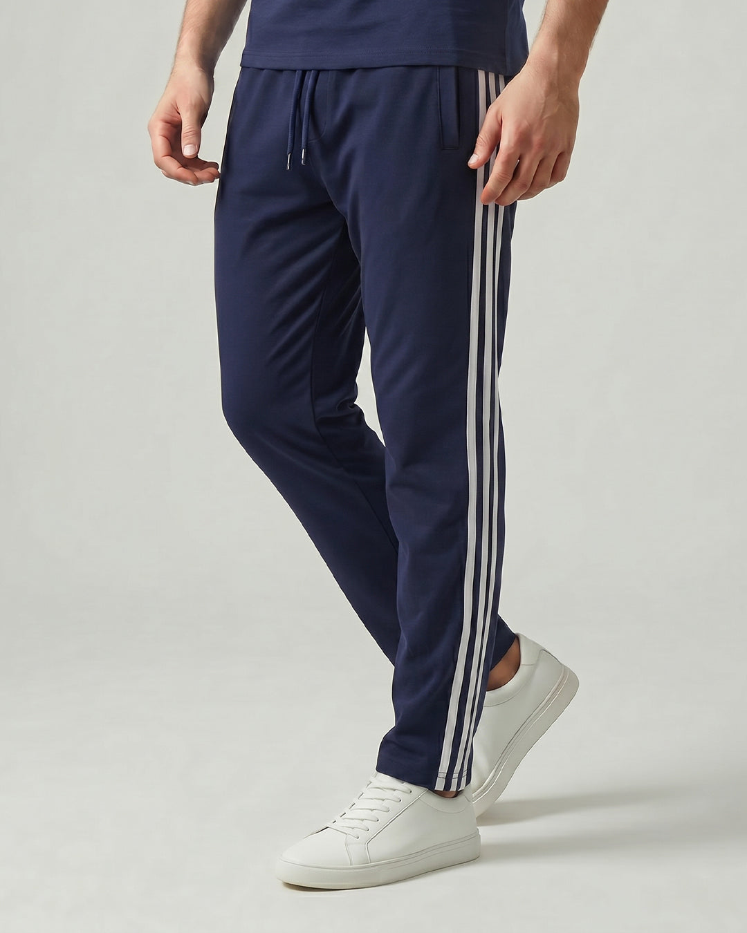 Cotton Jesry Trouser With Stripes